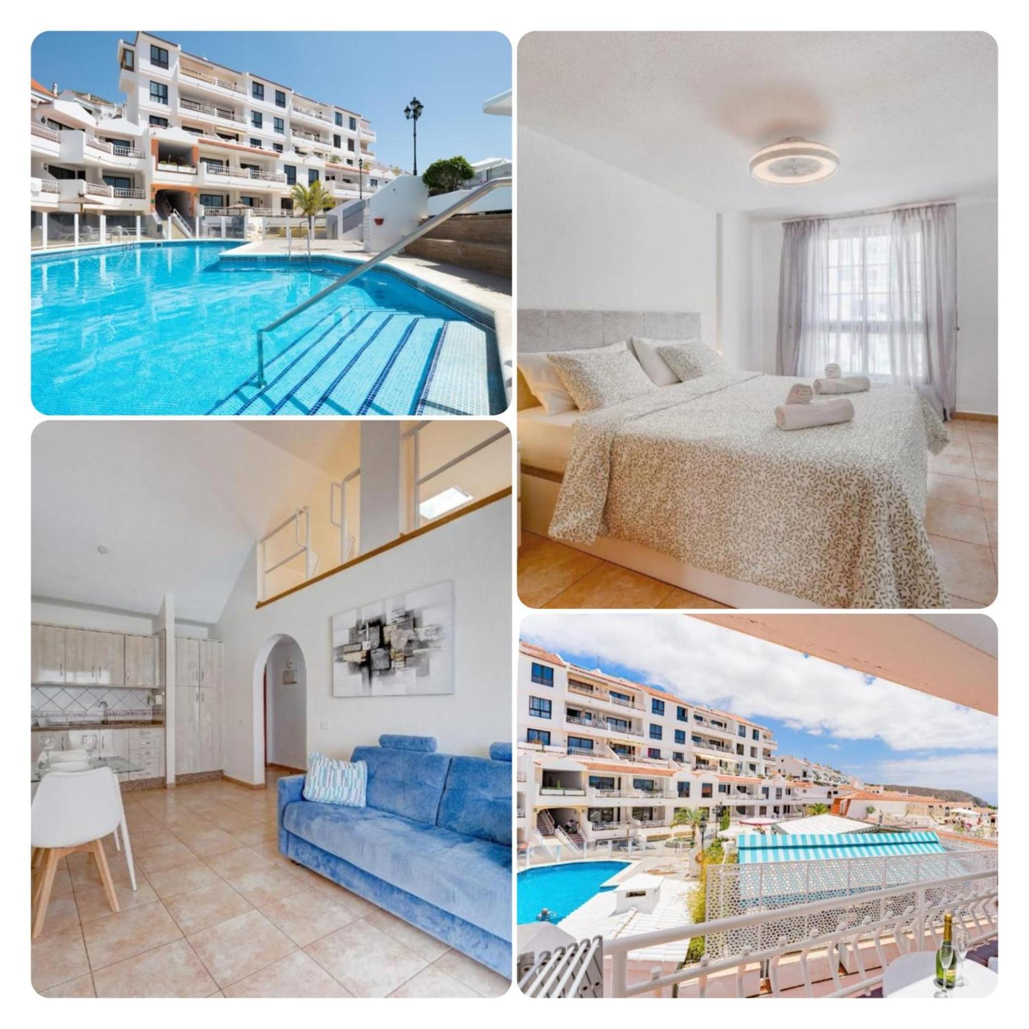 Pretty 1B Apartment In Diamantes 2, Heated Pool Los Cristianos  Ngoại thất bức ảnh